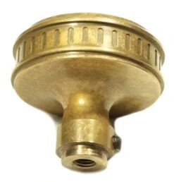 Antique 6 Fold Floral Brass Passage Door Knob -OGT Sale Store m218319 04