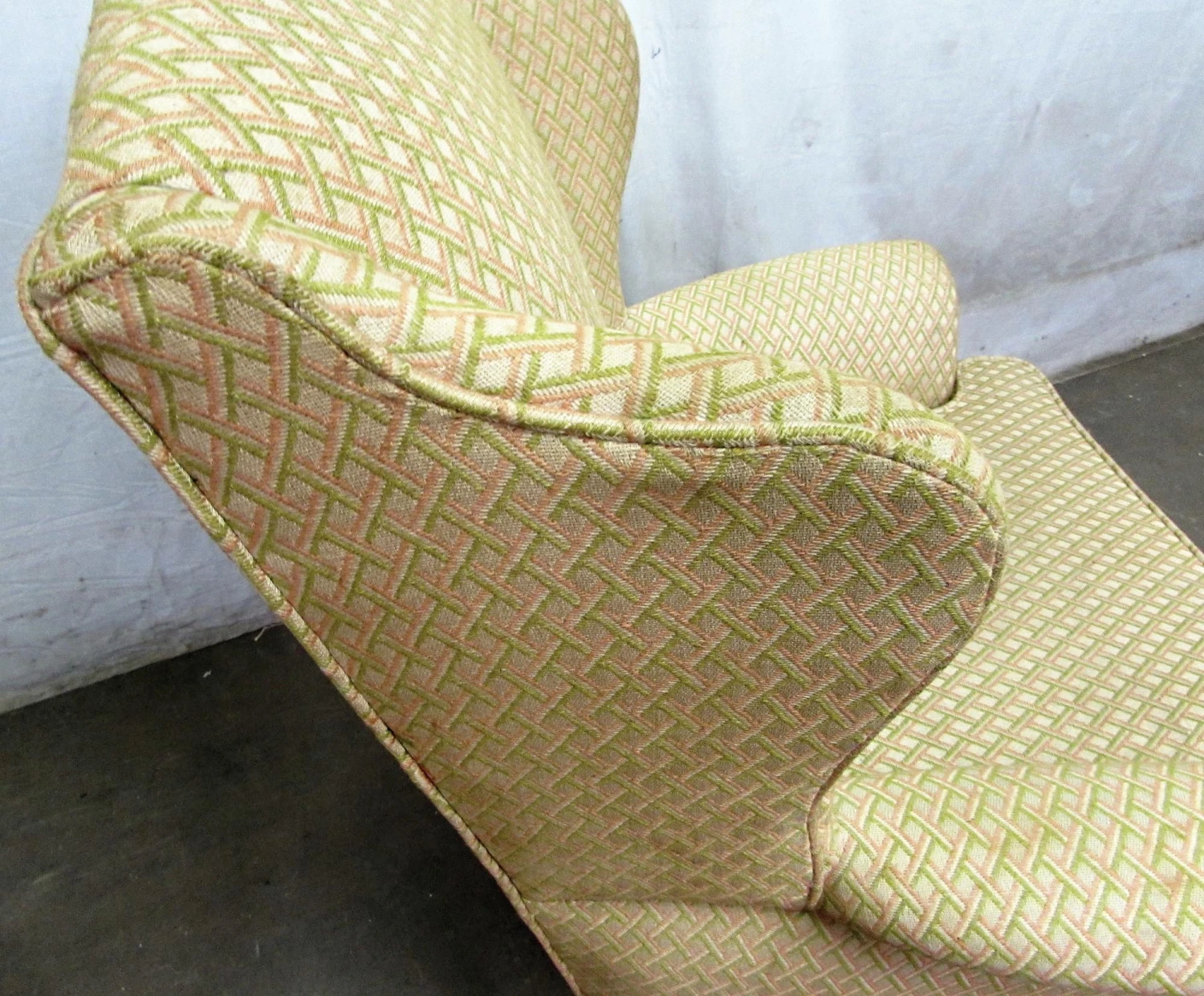 Pair Of Vintage Cream Colored Accent Arm Chairs 9 Pair Of Vintage Cream Colored Accent Arm Chairs - Image 7