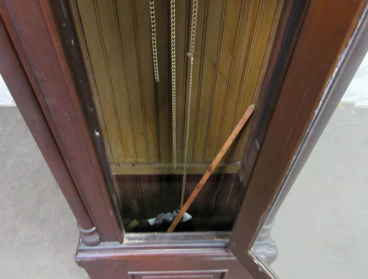 Antique Carved Wood Grandfather Clock 8 Antique Carved Wood Grandfather Clock - Image 6