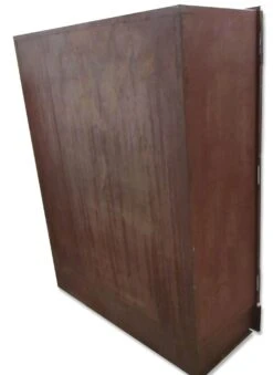 Vintage Wood & Metal Cabinets With Chicken Wire Glass Doors 14 Vintage Wood & Metal Cabinets With Chicken Wire Glass Doors -OGT Sale Store m218818 04