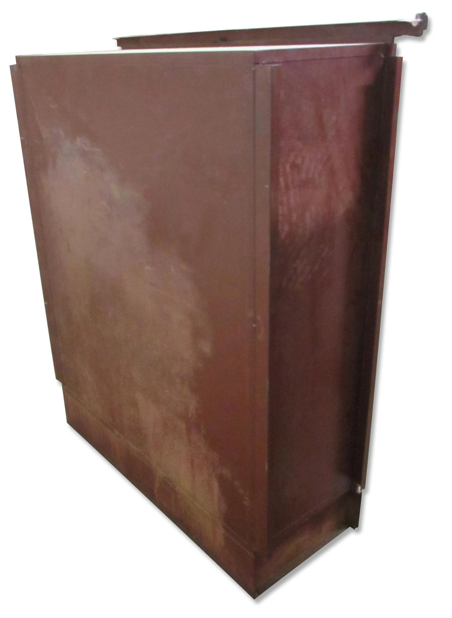 Vintage Wood & Metal Cabinets With Chicken Wire Glass Doors 7 Vintage Wood & Metal Cabinets With Chicken Wire Glass Doors - Image 5