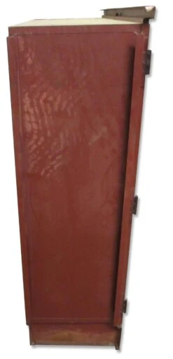 Vintage Wood & Metal Cabinets With Chicken Wire Glass Doors 19 Vintage Wood & Metal Cabinets With Chicken Wire Glass Doors -OGT Sale Store m218818 09