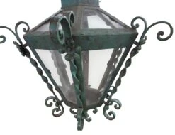 Traditional Green Wrought Iron Ceiling Lantern 13 Traditional Green Wrought Iron Ceiling Lantern -OGT Sale Store m218853 04
