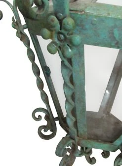 Traditional Green Wrought Iron Ceiling Lantern 15 Traditional Green Wrought Iron Ceiling Lantern -OGT Sale Store m218853 06