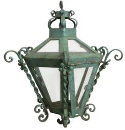 Traditional Green Wrought Iron Ceiling Lantern 17 Traditional Green Wrought Iron Ceiling Lantern -OGT Sale Store m218853 08