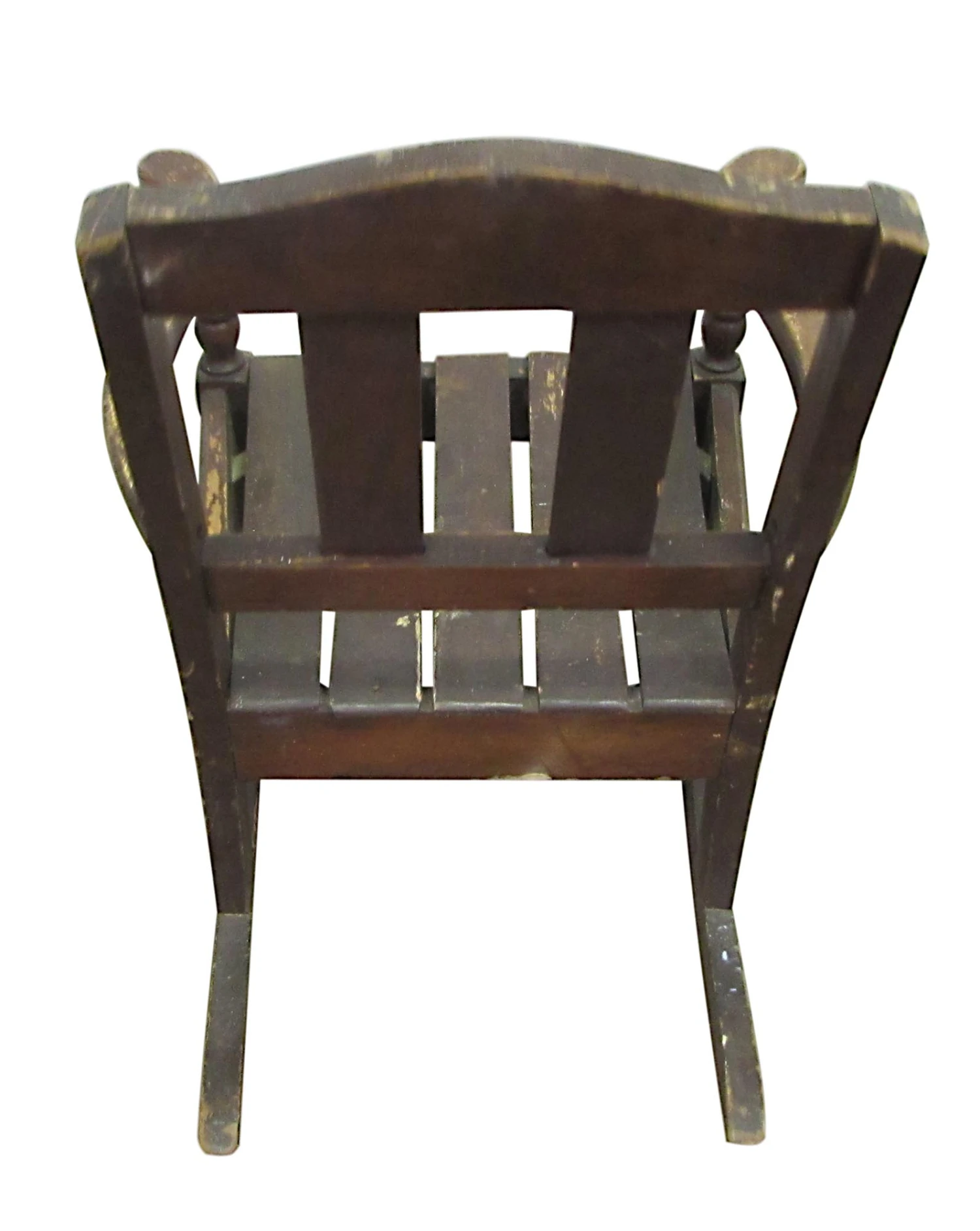 Antique Child Sized Wooden Rocker Chair 6 Antique Child Sized Wooden Rocker Chair - Image 4