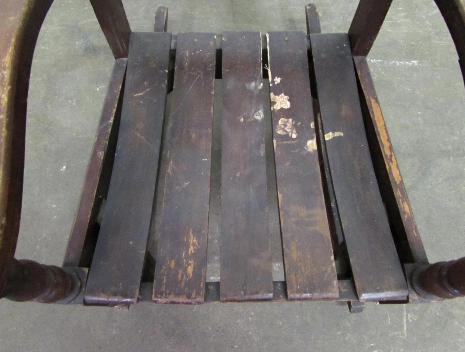 Antique Child Sized Wooden Rocker Chair 9 Antique Child Sized Wooden Rocker Chair - Image 7