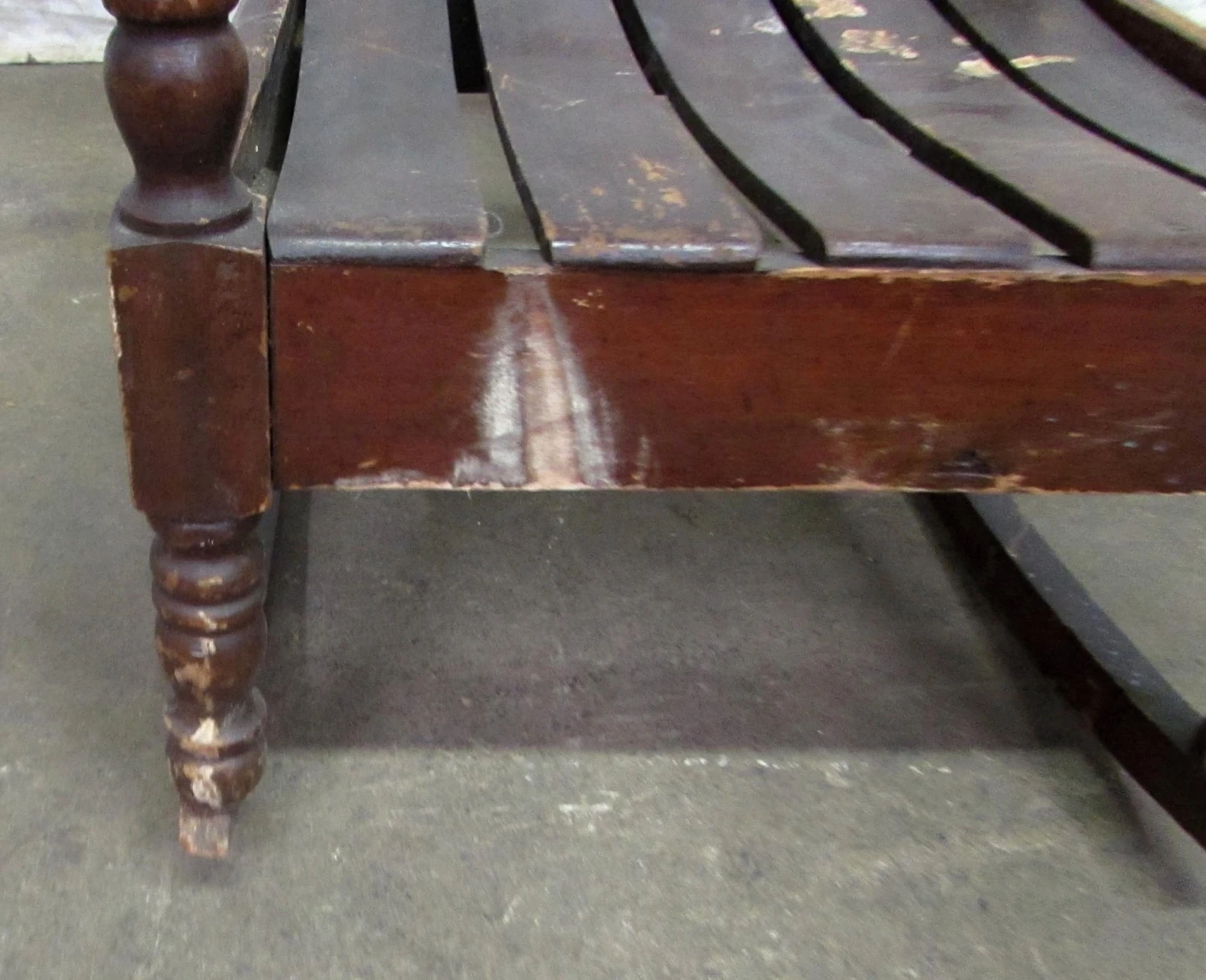 Antique Child Sized Wooden Rocker Chair 10 Antique Child Sized Wooden Rocker Chair - Image 8