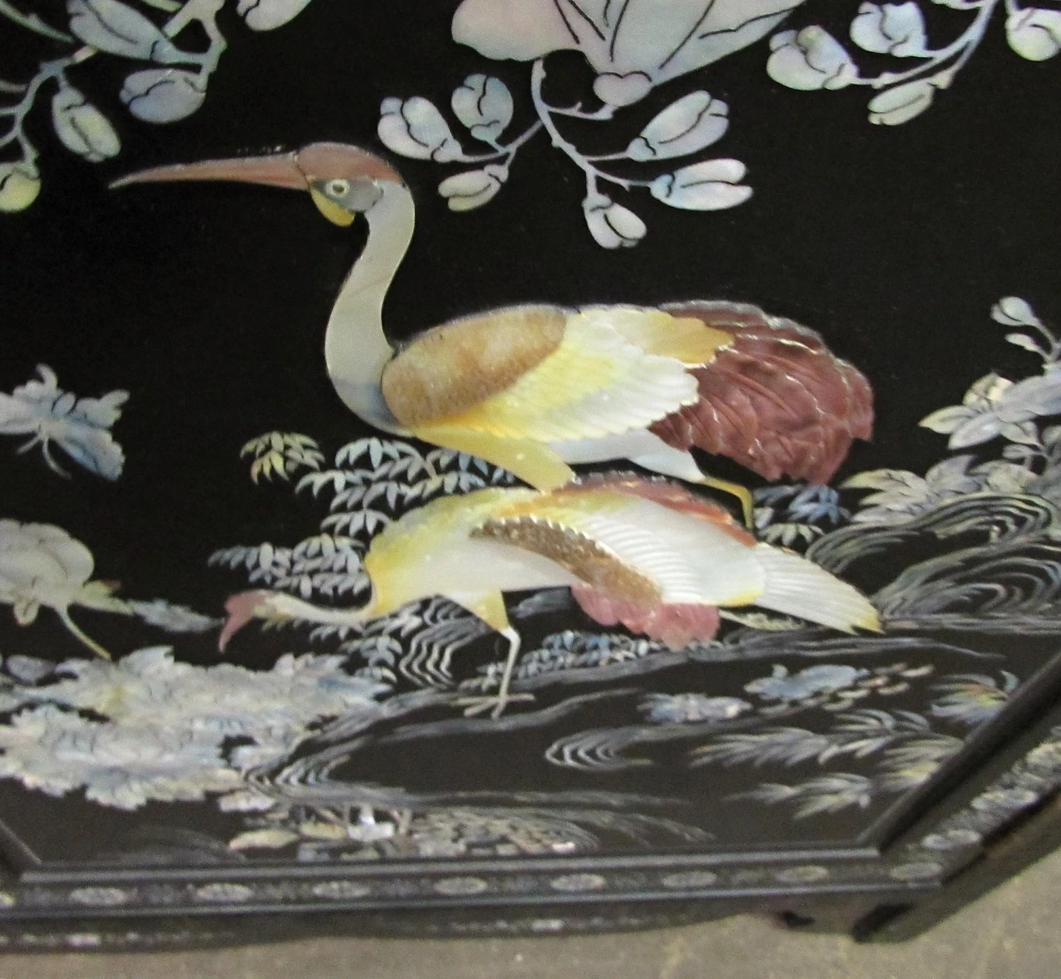 Vintage 71 In. Glass Top Asian Sideboard Cabinet 9 Vintage 71 In. Glass Top Asian Sideboard Cabinet - Image 7