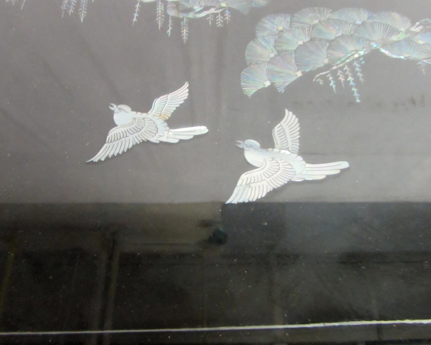 Vintage 71 In. Glass Top Asian Sideboard Cabinet 15 Vintage 71 In. Glass Top Asian Sideboard Cabinet - Image 13