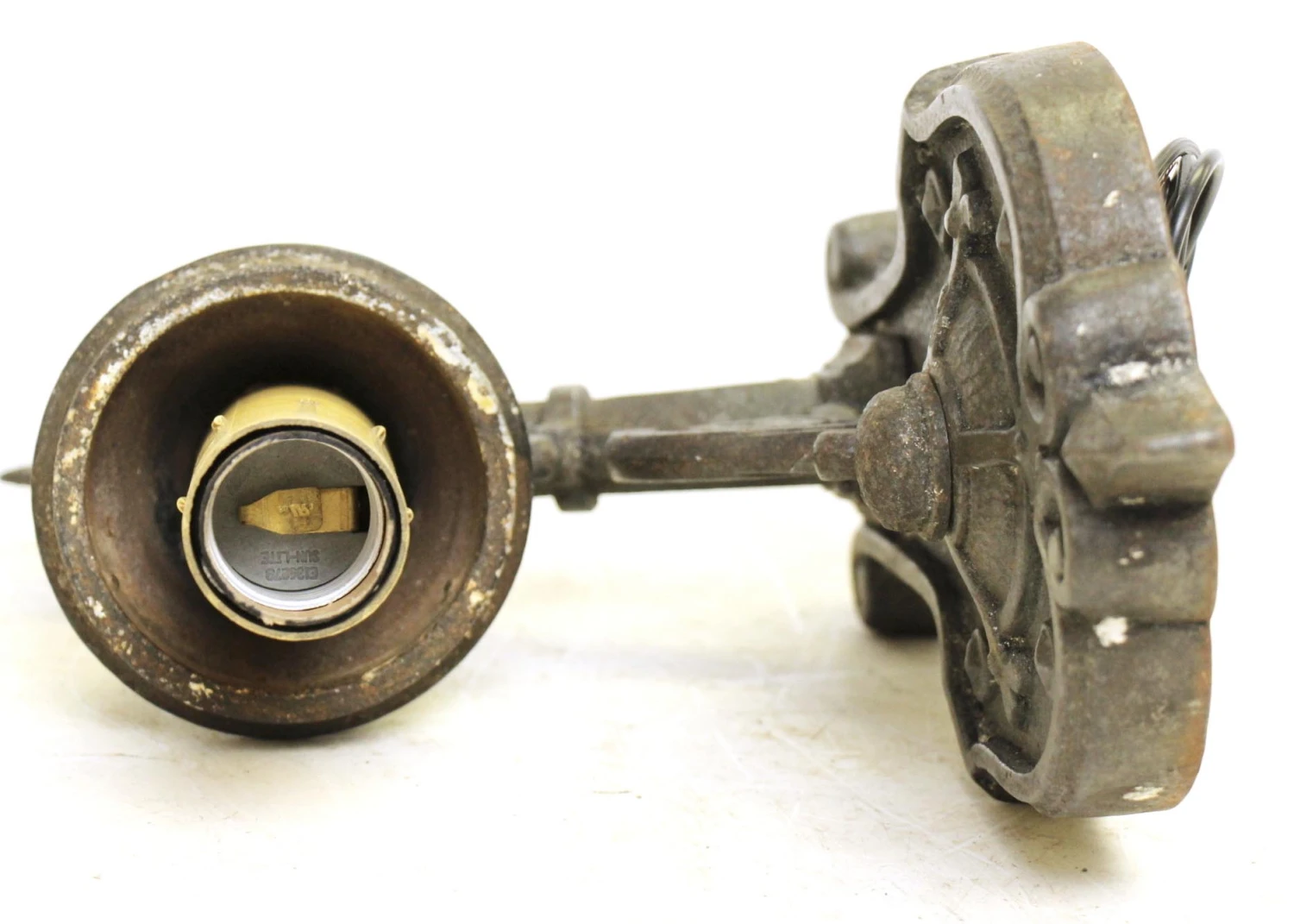 Victorian One Arm Heavy Iron Wall Sconce 9 Victorian One Arm Heavy Iron Wall Sconce - Image 7