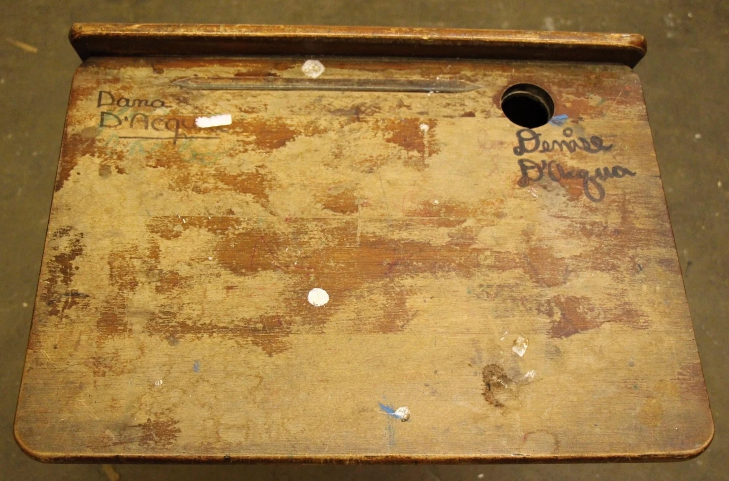 Antique Grade School Row Desk & Chair Combo 13 Antique Grade School Row Desk & Chair Combo - Image 11