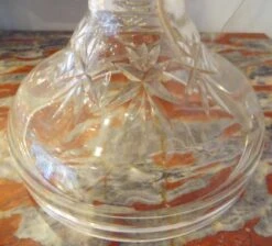 Pair Of Etched Clear Crystal Mantel Candelabra Lamps 13 Pair Of Etched Clear Crystal Mantel Candelabra Lamps -OGT Sale Store m220292 06