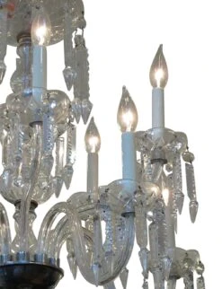 Traditional Two Tier Etched Crystal Chandelier With 6 Arms -OGT Sale Store m220294 05