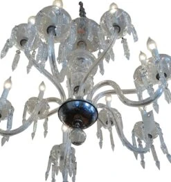 Traditional Two Tier Etched Crystal Chandelier With 6 Arms -OGT Sale Store m220294 08