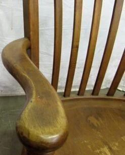 Vintage Slatted Back Oak Wooden Arm Chair -OGT Sale Store m220408 05