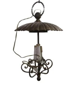 Antique 3 Candle Stick Pendant Light With Shade -OGT Sale Store m220499 04