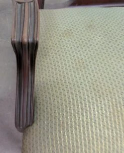 Traditional Mahogany Wood Green Fabric Arm Chair 17 Traditional Mahogany Wood Green Fabric Arm Chair -OGT Sale Store m220523 06