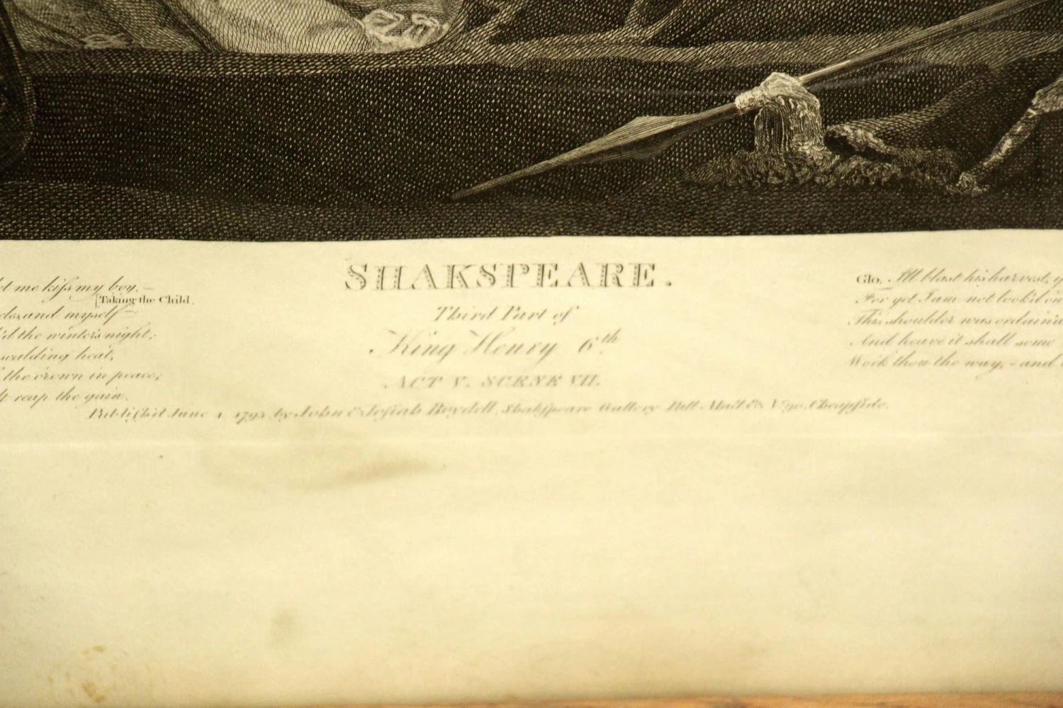 Wood Framed Shakespeare King Henry VI Third Part Print 6 Wood Framed Shakespeare King Henry VI Third Part Print - Image 4