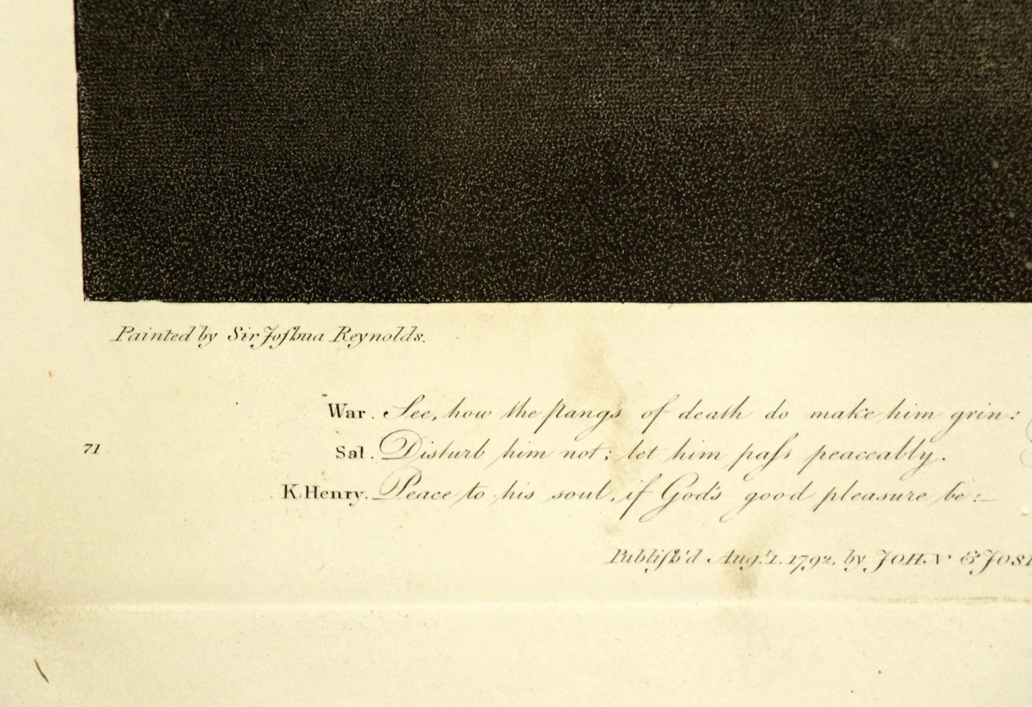 Wood Framed Shakespeare King Henry VI Second Part Print 7 Wood Framed Shakespeare King Henry VI Second Part Print - Image 5