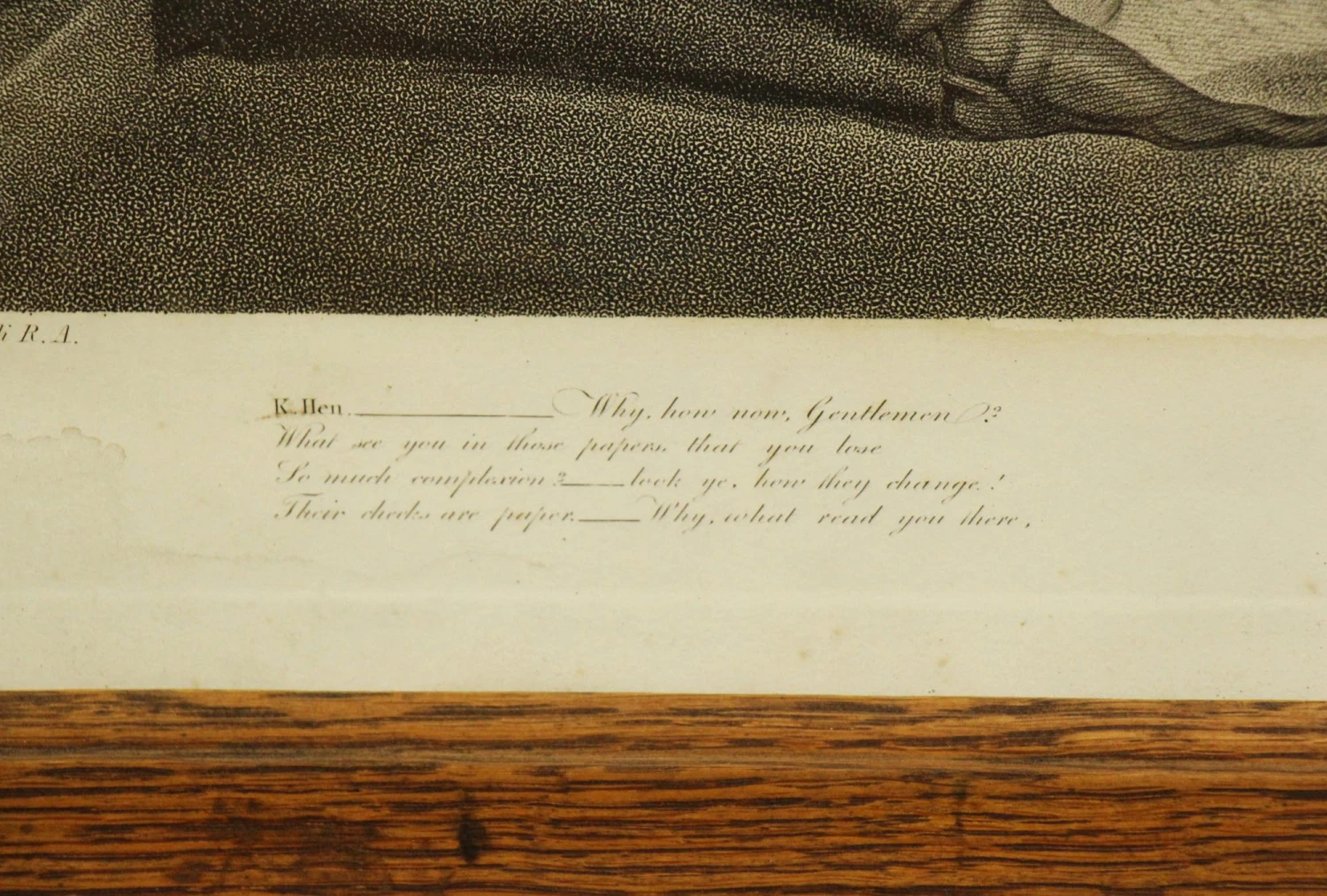 Wood Framed Shakespeare King Henry V Print 8 Wood Framed Shakespeare King Henry V Print - Image 6