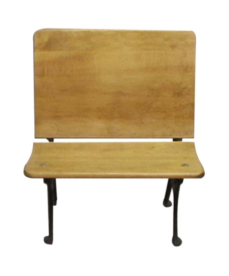 Antique Wood School Chair & Desk 7 Antique Wood School Chair & Desk - Image 5