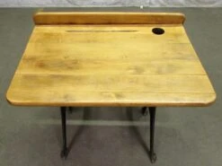 Antique Wood School Chair & Desk 18 Antique Wood School Chair & Desk -OGT Sale Store m222431 07