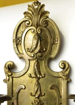 Pair Of Victorian Cast Bronze Candle Wall Sconces -OGT Sale Store m222539 04