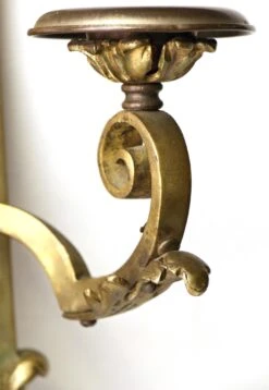 Pair Of Victorian Cast Bronze Candle Wall Sconces -OGT Sale Store m222539 07