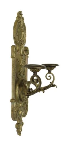 Pair Of Victorian Cast Bronze Candle Wall Sconces -OGT Sale Store m222539 11