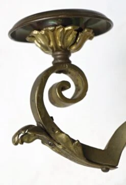 Pair Of Victorian Cast Bronze Candle Wall Sconces -OGT Sale Store m222539 12