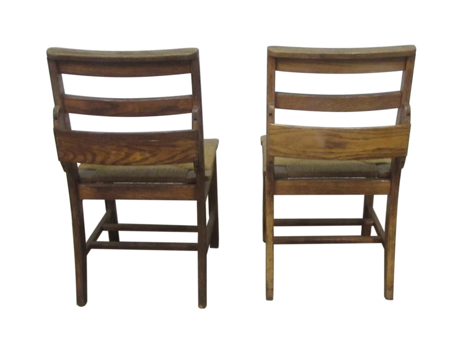 Antique School Chairs With Woven Seats 7 Antique School Chairs With Woven Seats - Image 5