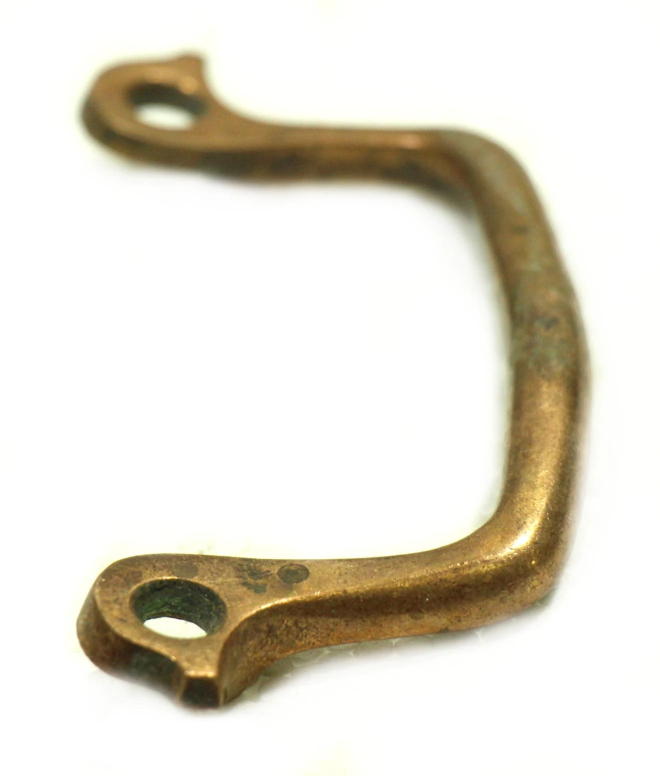 Classic Brass Raised Bridge Drawer Pull 6 Classic Brass Raised Bridge Drawer Pull - Image 4