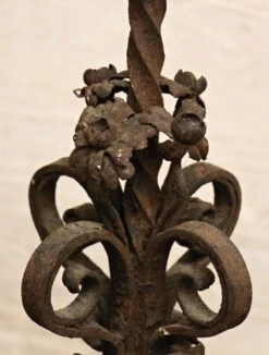 19th Century Wrought Iron Standing Lantern 10 19th Century Wrought Iron Standing Lantern -OGT Sale Store m223079 04