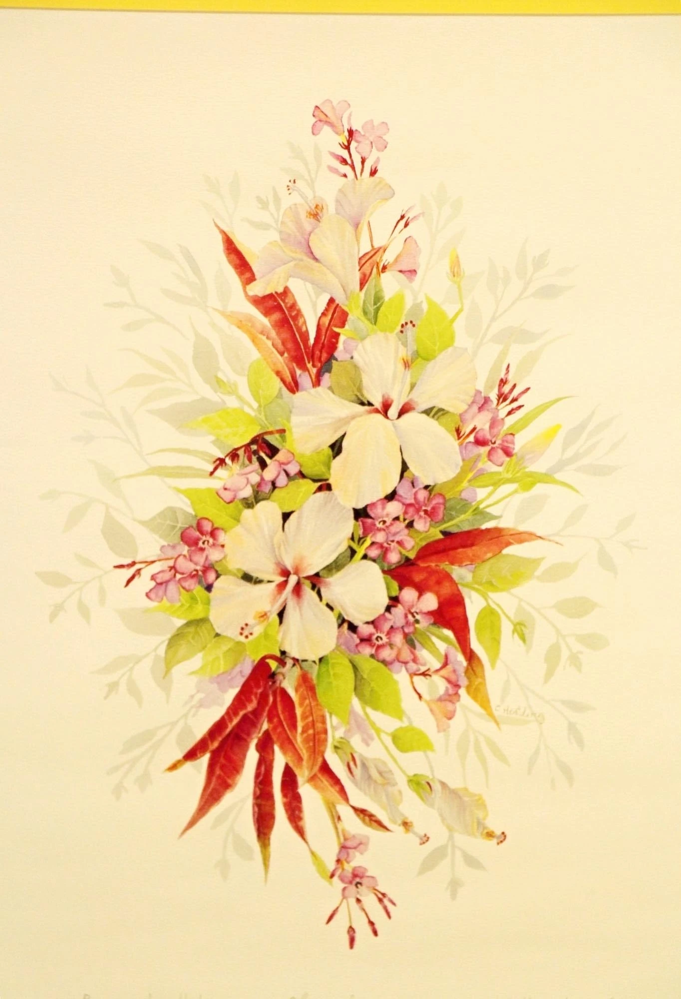 Pair Of Gold Framed Floral Prints 8 Pair Of Gold Framed Floral Prints - Image 6