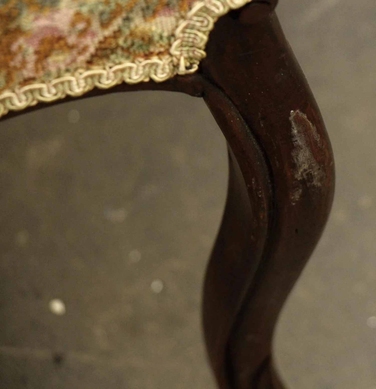 Single Floral Cushion Carved Chair 16 Single Floral Cushion Carved Chair - Image 14