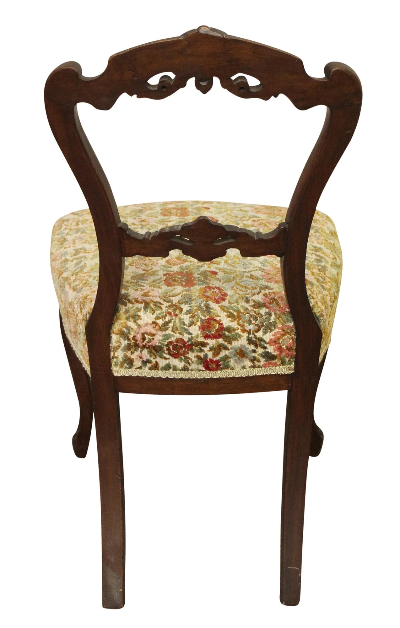 Single Floral Cushion Carved Chair 17 Single Floral Cushion Carved Chair - Image 15