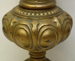 Vintage Egg & Dart Gilt Metal Table Lamp 16 Vintage Egg & Dart Gilt Metal Table Lamp -OGT Sale Store m224017 05