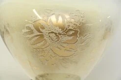 Vintage White Floral Crystal & Glass Table Lamp 15 Vintage White Floral Crystal & Glass Table Lamp -OGT Sale Store m224019 04