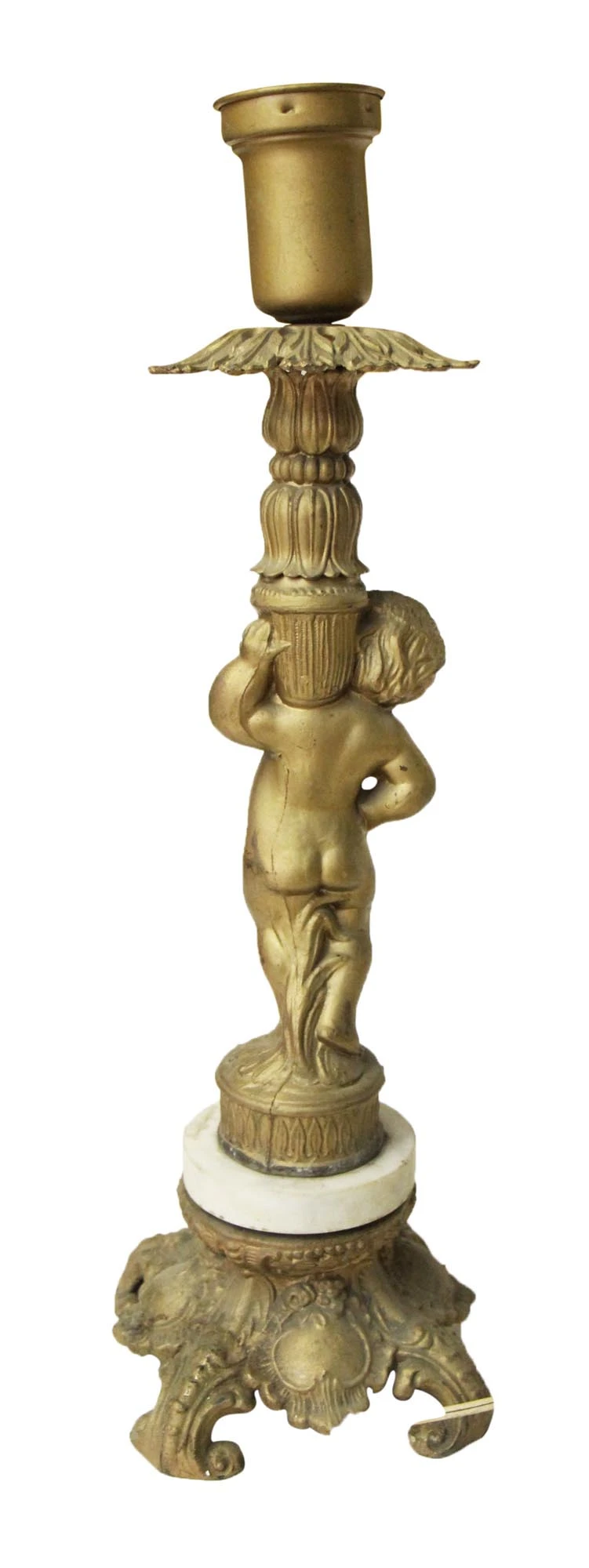 Victorian Gold Gilt Cherub Table Lamp 13 Victorian Gold Gilt Cherub Table Lamp - Image 11