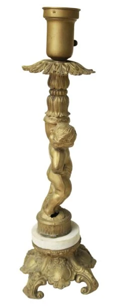 Victorian Gold Gilt Cherub Table Lamp 27 Victorian Gold Gilt Cherub Table Lamp -OGT Sale Store m224024 12