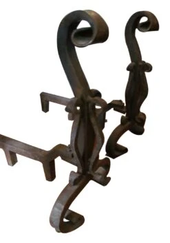 Set Of Bronze Plated Andirons 9 Set Of Bronze Plated Andirons -OGT Sale Store m224186 04