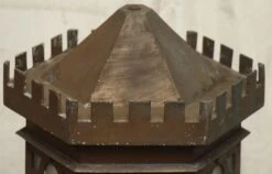 Pair Of Antique 32 In. Gothic Bronze Wall Lanterns 21 Pair Of Antique 32 In. Gothic Bronze Wall Lanterns -OGT Sale Store m225531 10