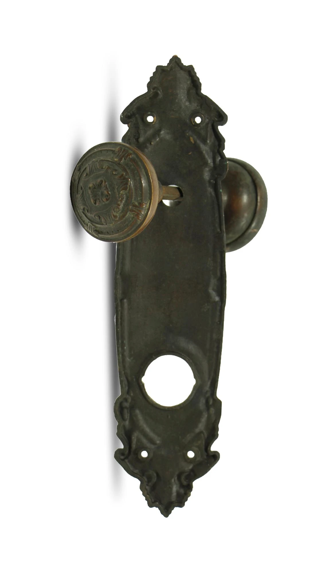 Antique Bronze German Renaissance Reading Door Knob Set 8 Antique Bronze German Renaissance Reading Door Knob Set - Image 6