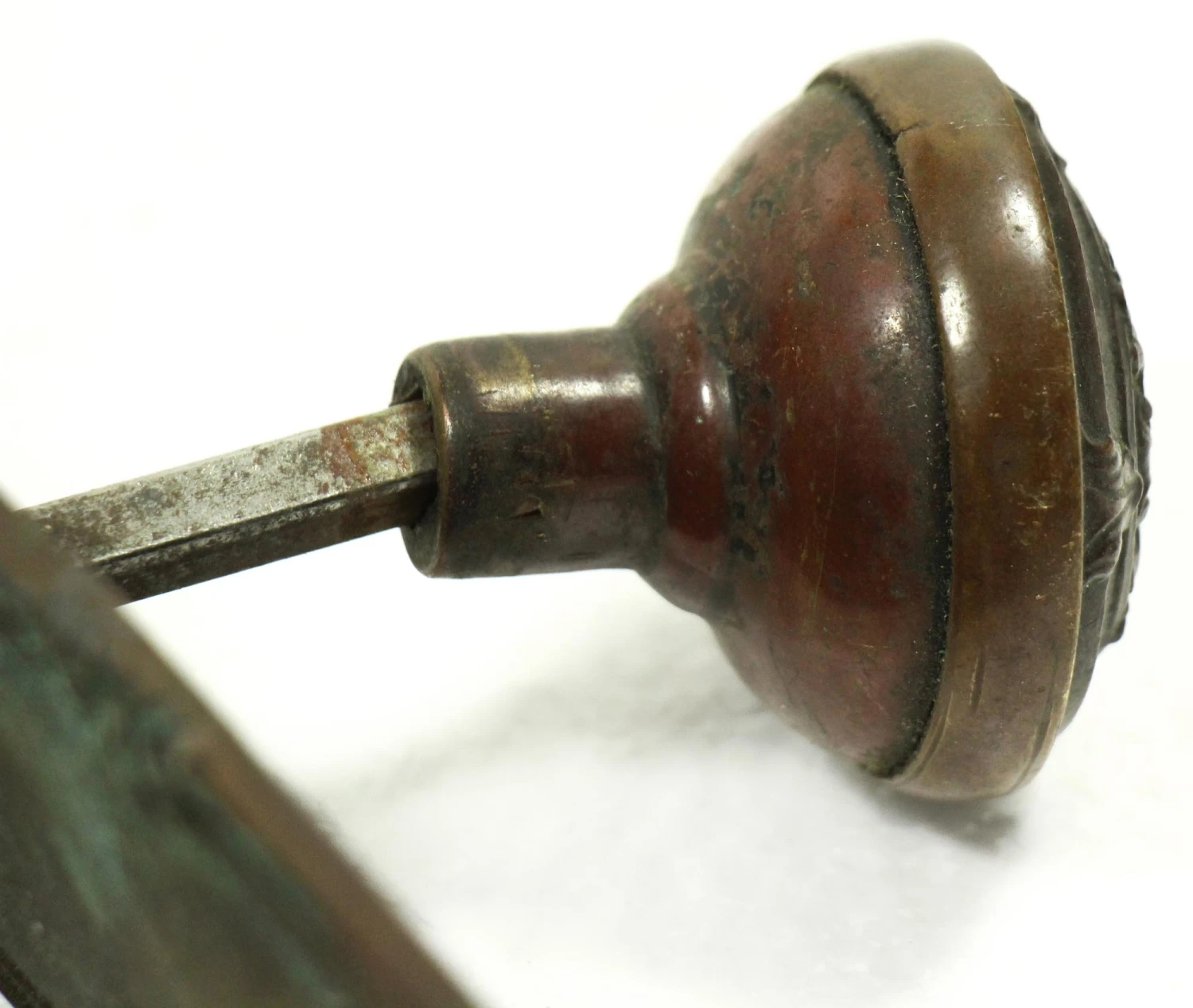 Antique Bronze German Renaissance Reading Door Knob Set 10 Antique Bronze German Renaissance Reading Door Knob Set - Image 8