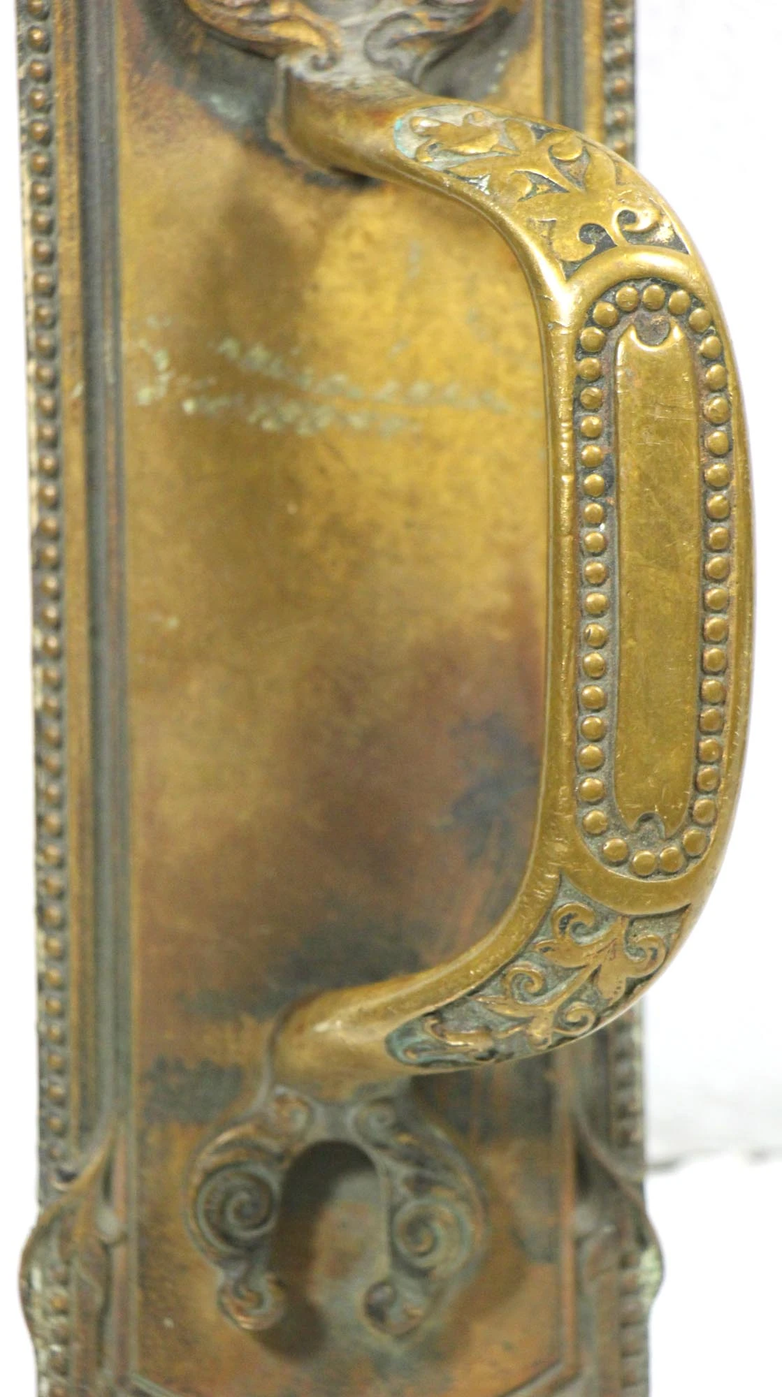 Antique French 17.25 In. Bronze Door Pull Handle 8 Antique French 17.25 In. Bronze Door Pull Handle - Image 6