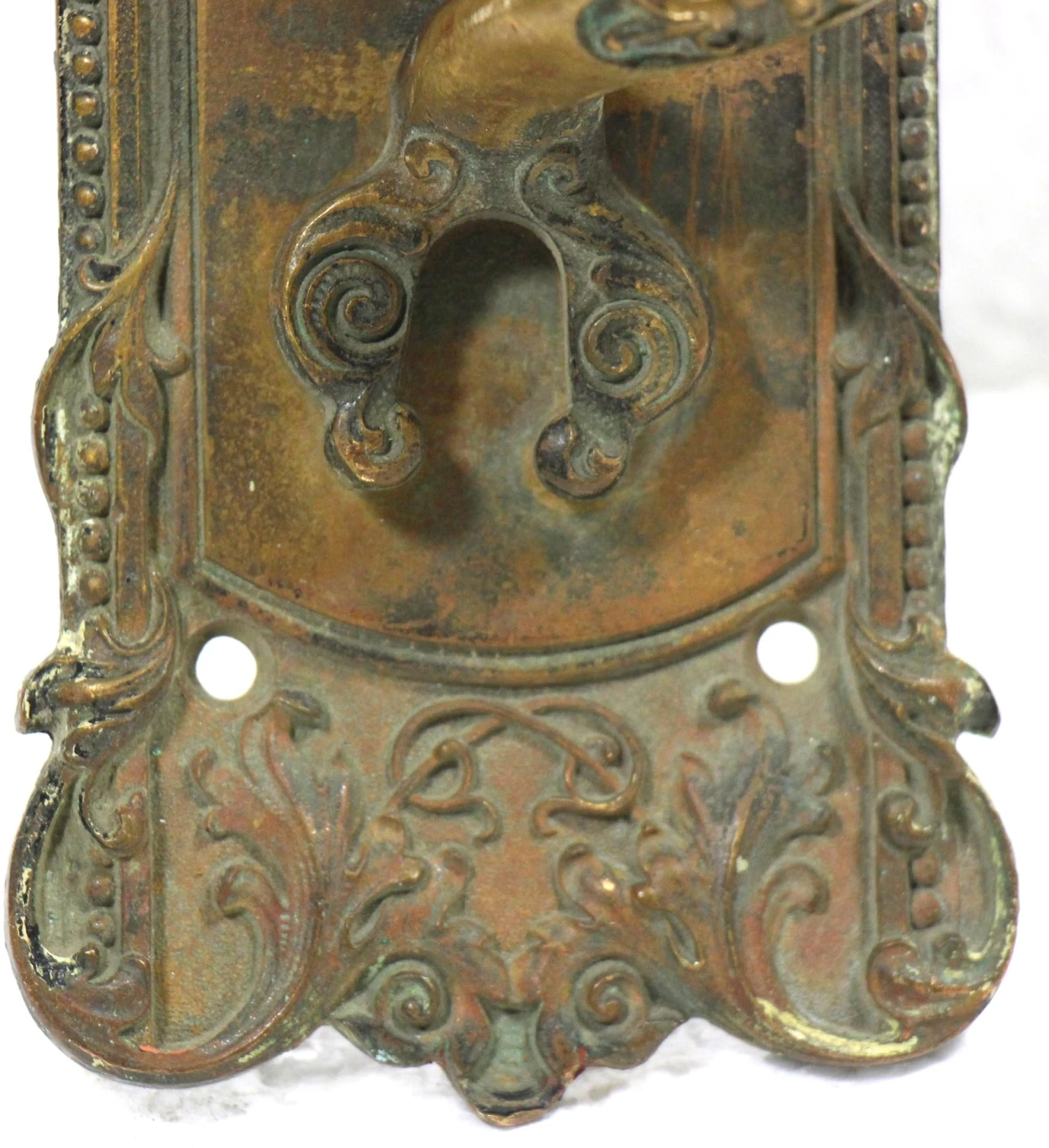 Antique French 17.25 In. Bronze Door Pull Handle 9 Antique French 17.25 In. Bronze Door Pull Handle - Image 7