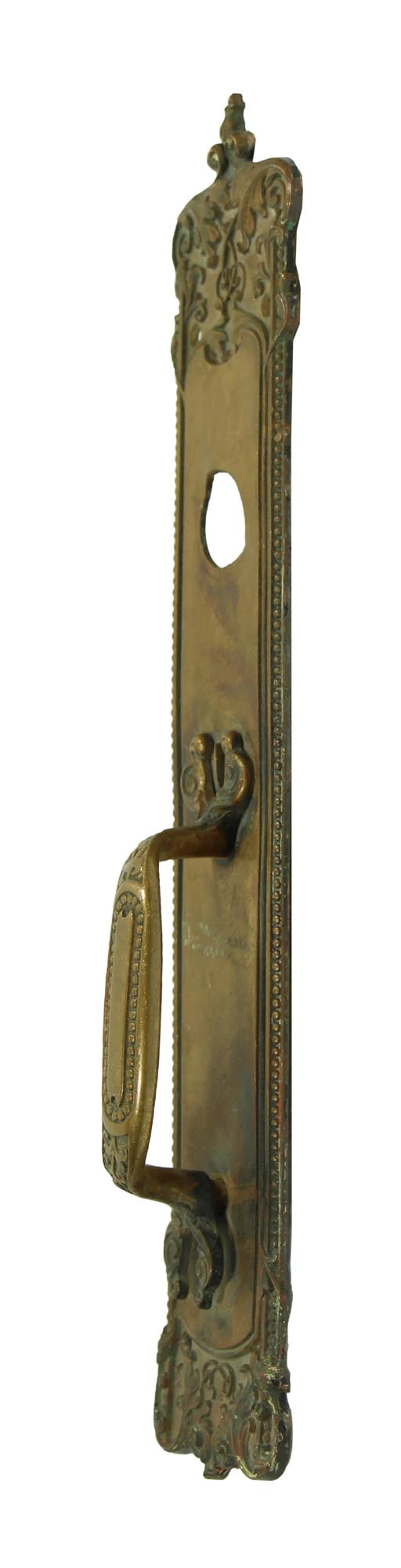 Antique French 17.25 In. Bronze Door Pull Handle 11 Antique French 17.25 In. Bronze Door Pull Handle - Image 9