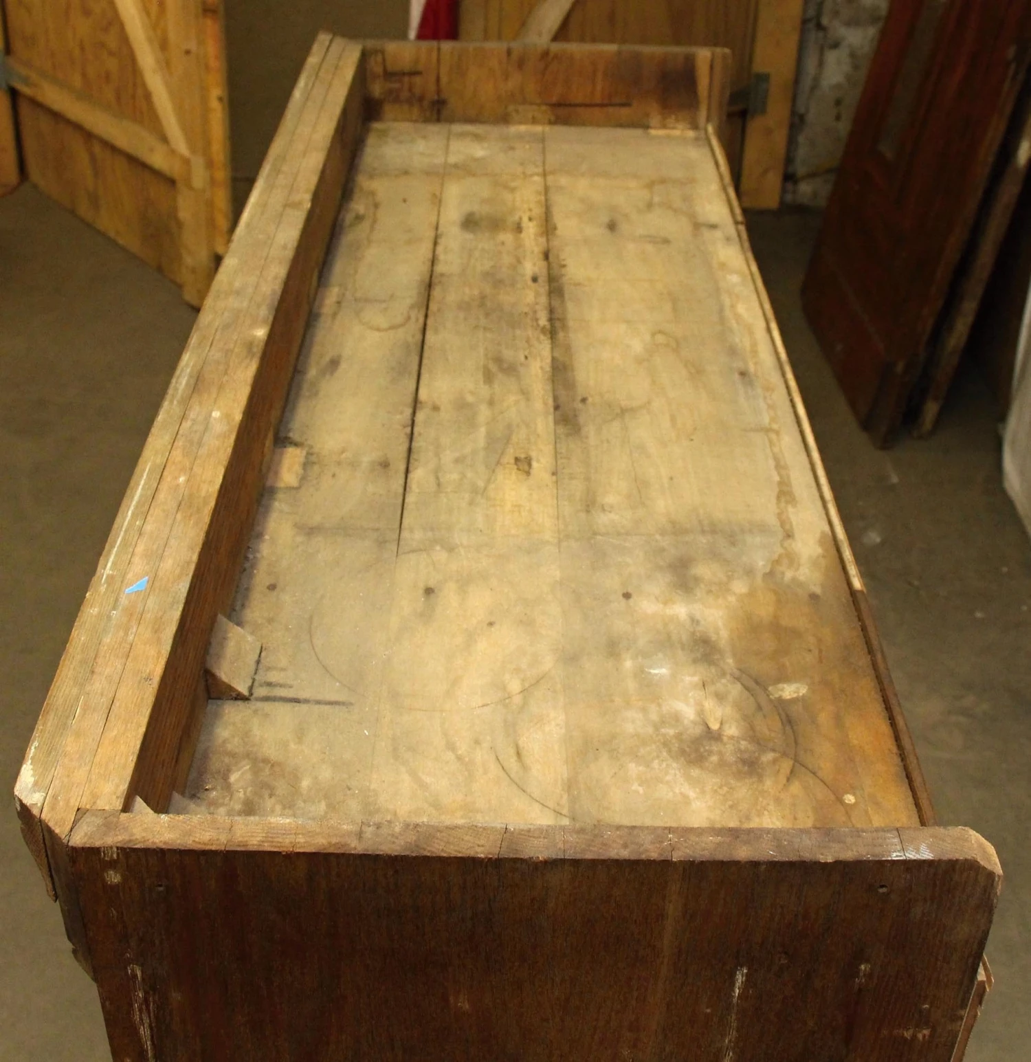 Solid Oak Hutch Cabinet 11 Solid Oak Hutch Cabinet - Image 9