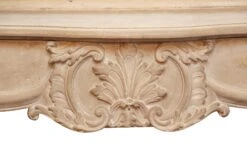 Antique French Carved Tan Limestone Fireplace Mantel 22 Antique French Carved Tan Limestone Fireplace Mantel -OGT Sale Store m225711 09